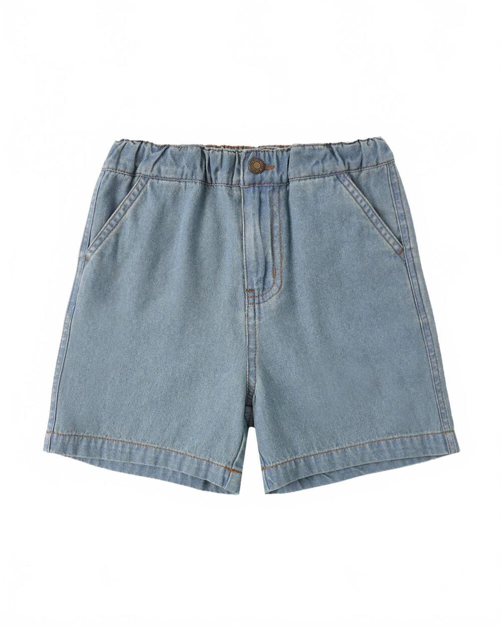 NEW RYLEE + CRU girl's dawson short in washed blue